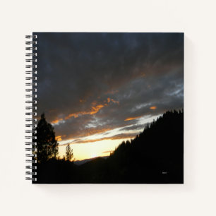 Golden Cloudy Sunset...... Notizblock