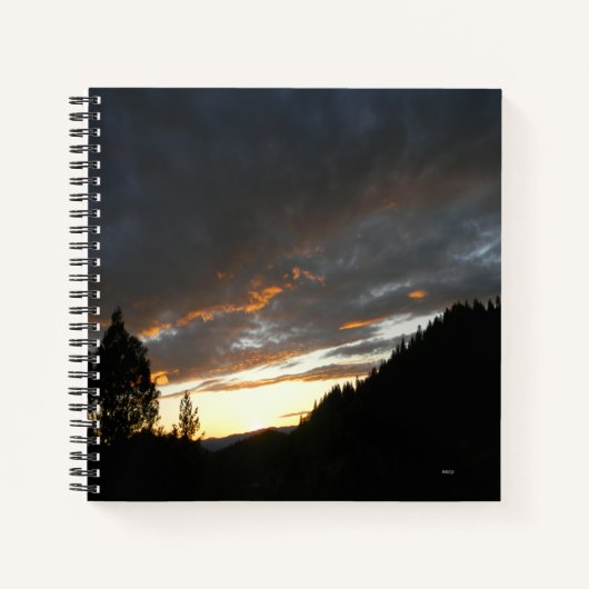 Golden Cloudy Sunset...... Notizblock (Vorderseite)
