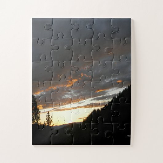 Golden Cloudy Sunset... Puzzle (Vertikal)