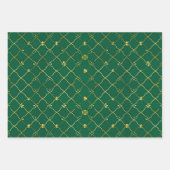 Golden Clovers Emerald Sky Geschenkpapier Set (Vorderseite)