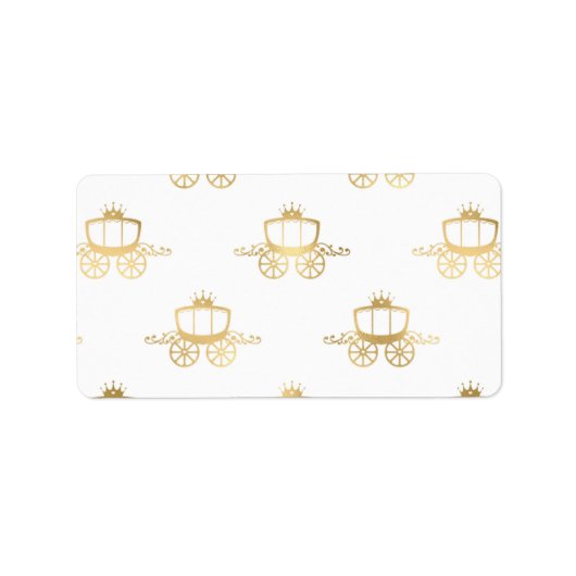 Golden Coaches Aschenputella Princess Royal Magie Adressaufkleber (Vorne)