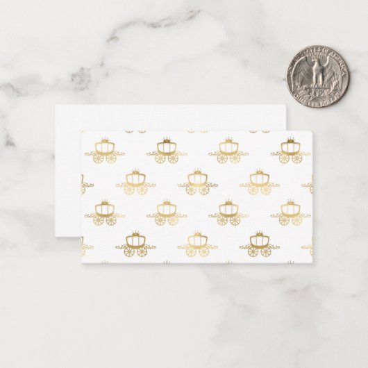 Golden Coaches Aschenputella Princess Royal Magie Mitteilungskarte (Vorderseite/Rückseite Beispiel)