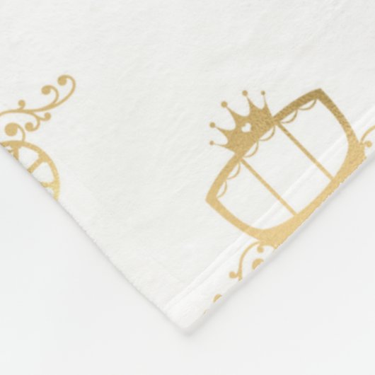 Golden Coaches Aschenputtel Prinzessin Königliche Fleecedecke (Ecke)