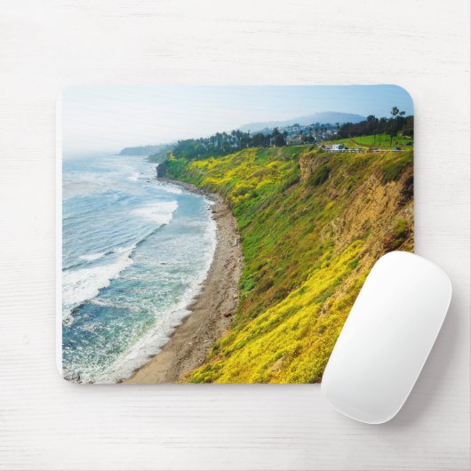 Golden Coastline in Bloom Mousepad (Mit Mouse)