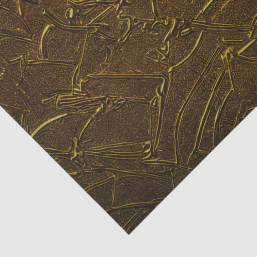 Golden Coathangers Muster Decoupage Seidenpapier (Detail)