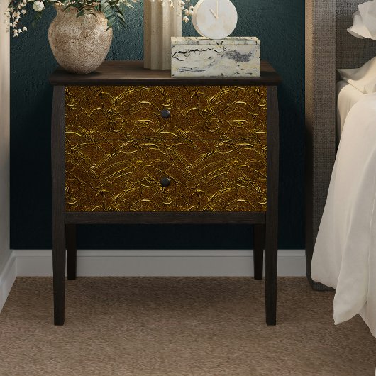 Golden Coathangers Muster Decoupage Seidenpapier