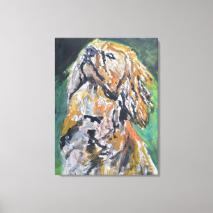 Golden Cocker Spaniel Porträt Leinwanddruck