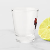 Golden Cockerel Rooster shot glass Schnapsglas (Links)