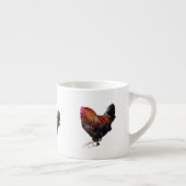 Golden Cockerel Rooster specialty  mug Espressotasse (Rechts)