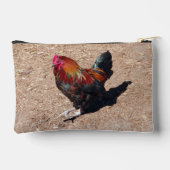 Golden Cockerel Rooster zipper bag Zubehörtasche (Rückseite)
