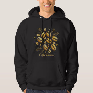 Golden Coffee Beans T - Shirt - Luxuriöse Black &