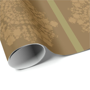 Golden Coffee Blume Geschenkpapier