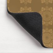 Golden Coffee Blume Mousepad (Ecke)