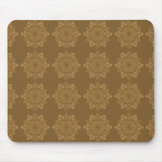 Golden Coffee Blume Mousepad (Vorne)