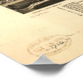 Golden Colorado 1882 Panoramakarte Poster (Ecke)