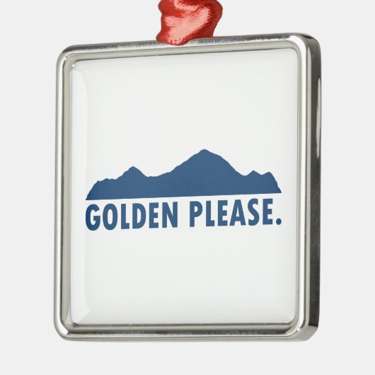 Golden Colorado Bitte Ornament Aus Metall (Links)