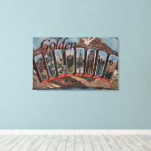 Golden, Colorado - Große Buchstabenszenen Leinwanddruck (Insitu (Holzboden))