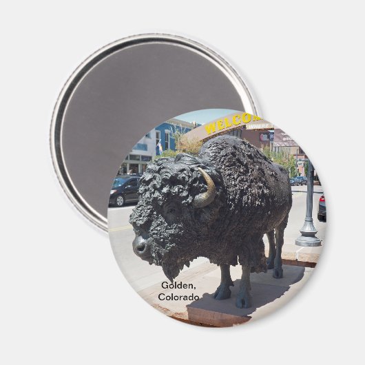 Golden Colorado Magnet (Vorderseite/Rückseite)