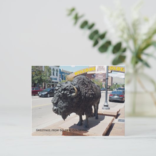 Golden Colorado Postkarte (Stehend Vorderseite)