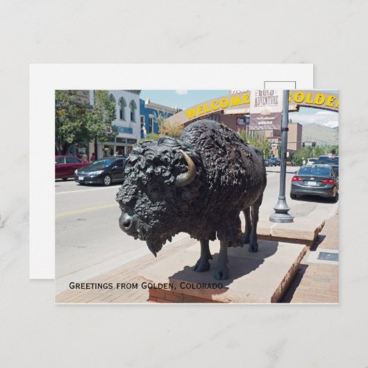 Golden Colorado Postkarte (Vorne/Hinten)