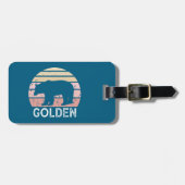 Golden Colorado Retro Bär Gepäckanhänger (Vorderseite horizontal)