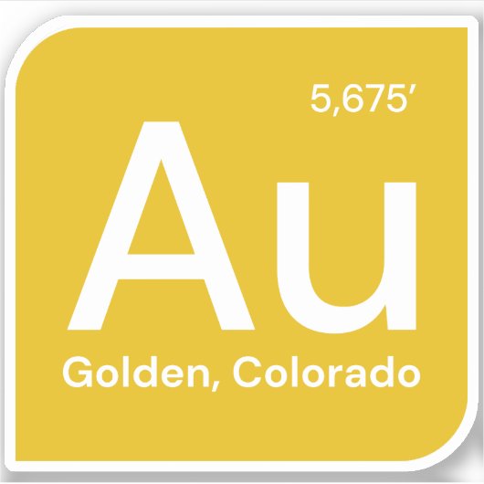 Golden, Colorado Sticker - AU-Aufkleber (Vorderseite)