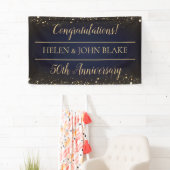 Golden Confetti Banner zum 50-jährigen Jubiläum (Insitu)