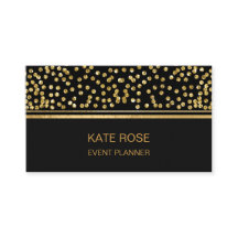Golden Confetti Glam Golden Black