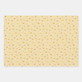 Golden Confetti on Golden, Black & White Geschenkpapier Set (Vorderseite 2)