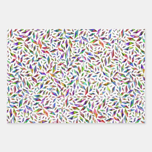 Golden Confetti und mehrfarbige Gemische Geschenkpapier Set (Vorderseite 2)