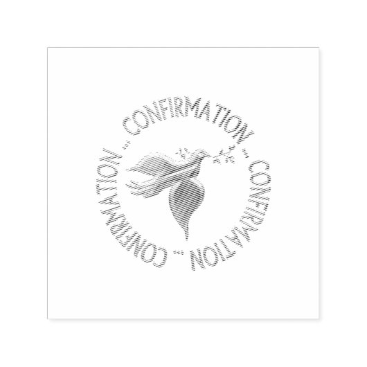 Golden Confirmation and Holy Spirit Permastempel (Design)