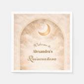 Golden Constellation Quinceañera Serviette (Vorderseite)