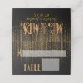 Golden Copper Star Dusche Platzkarte (Außenseite Aufgefaltet)