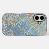 Golden Corals Deep Ocean Case-Mate iPhone Hülle (Rückseite (Horizontal))