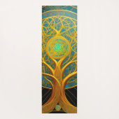 Golden Cosmic Tree of Life Yogamatte (Rückseite)