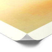Golden Cracked Heart Art Poster (Ecke)