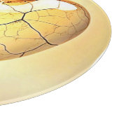 Golden Cracked Heart Kunst Schneidebrett (Ecke)