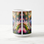 Golden Creaded Green Headed Finch Fantasy Bird Kaffeetasse (Mittel)