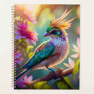 Golden Creaded Green Headed Finch Fantasy Bird Planer