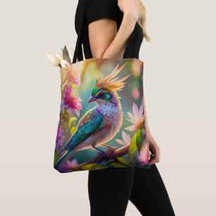 Golden Creaded Green Headed Finch Fantasy Bird Tasche