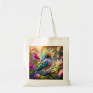 Golden Creaded Green Headed Finch Fantasy Bird Tragetasche
