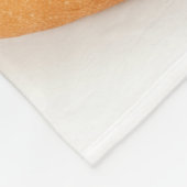 Golden Cream-Filled Bun Dessert Photo Fleecedecke (Ecke)