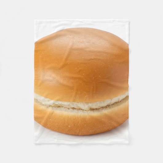 Golden Cream-Filled Bun Dessert Photo Fleecedecke (Vorderseite)