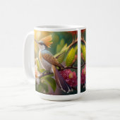 Golden Create Honeyeater Fantasy Bird Kaffeetasse (Vorderseite Links)