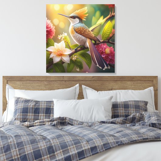 Golden Create Honeyeater Fantasy Bird Leinwanddruck (Insitu (Schlafzimmer))
