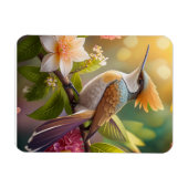 Golden Create Honeyeater Fantasy Bird Magnet (Horizontal)