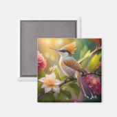 Golden Create Honeyeater Fantasy Bird Magnet (Vorderseite/Rückseite)