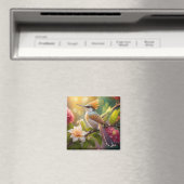 Golden Create Honeyeater Fantasy Bird Magnet (In Situ (Geschirrspüler))