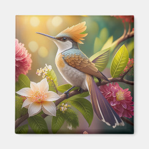 Golden Create Honeyeater Fantasy Bird Magnet