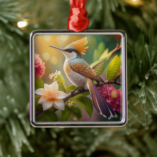 Golden Create Honeyeater Fantasy Bird Ornament Aus Metall